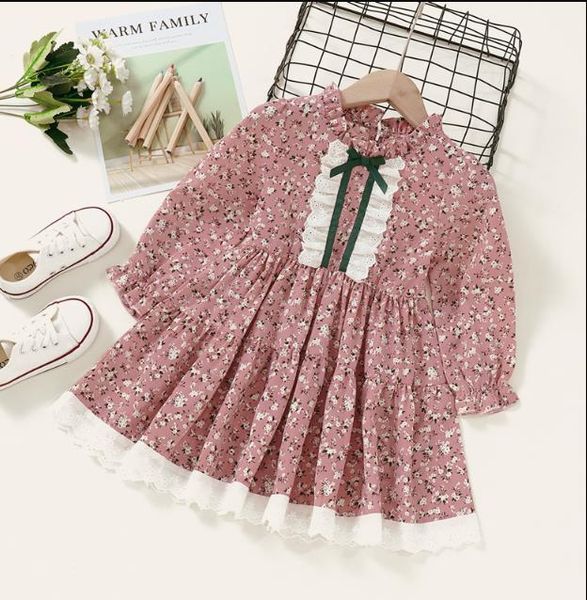 girl's dresses spring toddler girls floral casual long sleeve ruffed collar lace trim princess dress, Red;yellow
girl's dresses spring toddler girls floral casual long sleeve ruffed collar lace trim princess dress, Red;yellow