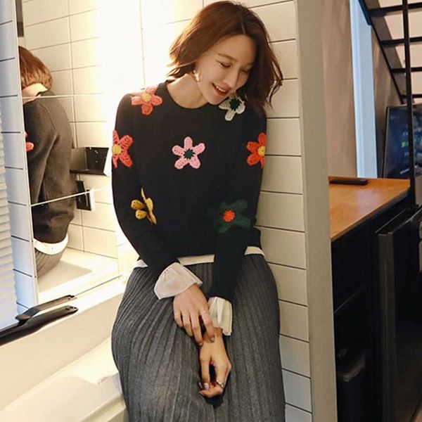 women's sweaters korean spring autumn women kawaii 3d crochet flower sweater knitted white black knitwear crop pullover cute j
women's sweaters korean spring autumn women kawaii 3d crochet flower sweater knitted white black knitwear crop pullover cute j
