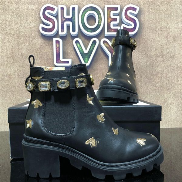 woman's leather designer boots shoes lace up ribbon belt buckle ankle factory direct female rough heel round head autumn winter martin, Black
woman's leather designer boots shoes lace up ribbon belt buckle ankle factory direct female rough heel round head autumn winter martin, Black