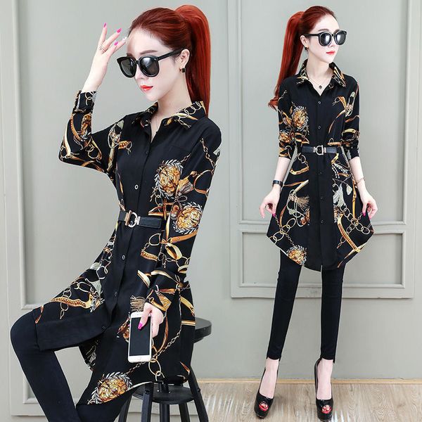 women's sweaters female shirt for spring and summer, loose with long sleeve, seasoned women, medium length, chiffon, autumn, d1s7, White;black
women's sweaters female shirt for spring and summer, loose with long sleeve, seasoned women, medium length, chiffon, autumn, d1s7, White;black