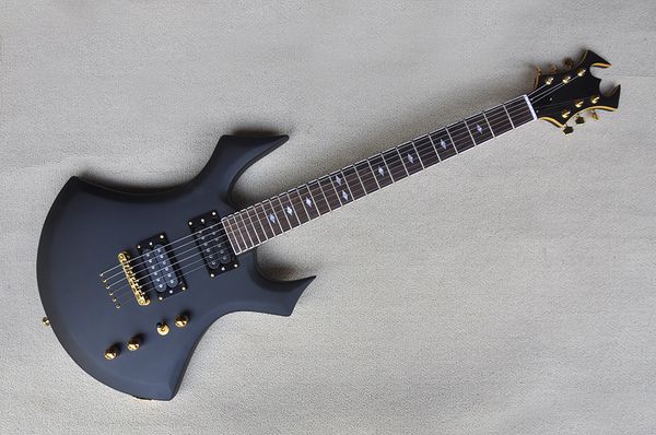 factory custom matte black electric guitar with gold hardware,hh pickups,rosewood fretboard,string through body,offer customized
factory custom matte black electric guitar with gold hardware,hh pickups,rosewood fretboard,string through body,offer customized