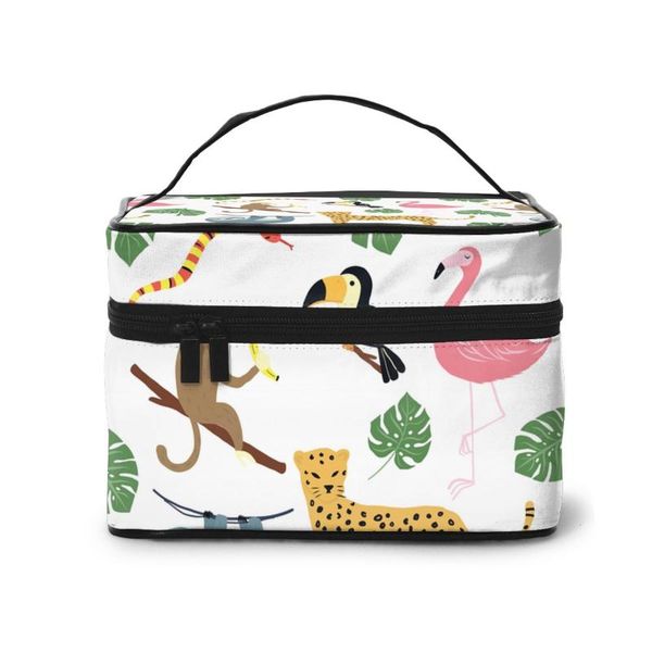 cosmetic bags & cases 2021 women makeup bag tropical animal collection ladies beauty case cosmetics organizer toiletry
cosmetic bags & cases 2021 women makeup bag tropical animal collection ladies beauty case cosmetics organizer toiletry