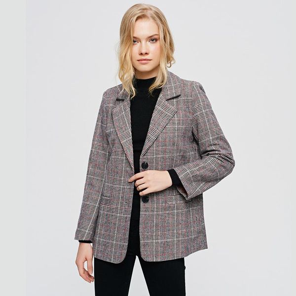 women's suits & blazers elegant autumn winter plaid women blazer coat causal long sleeve button fashion office ladies pocket suit, White;black
women's suits & blazers elegant autumn winter plaid women blazer coat causal long sleeve button fashion office ladies pocket suit, White;black