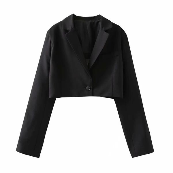 women's suits & blazers xeaxy 2021 women elegant cotton black streetwear long sleeve suit female vintage office lady hollow out short b, White;black
women's suits & blazers xeaxy 2021 women elegant cotton black streetwear long sleeve suit female vintage office lady hollow out short b, White;black