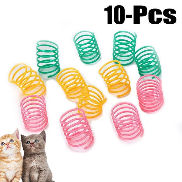 cat toys 10pcs cute spring wide durable heavy gauge plastic colorful springs toy playing for kitten pet accessories set
cat toys 10pcs cute spring wide durable heavy gauge plastic colorful springs toy playing for kitten pet accessories set