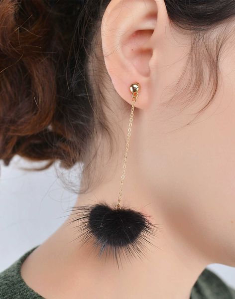 fashion accessories simple style small fragrance new korean winter hair ball earrings, Silver
fashion accessories simple style small fragrance new korean winter hair ball earrings, Silver