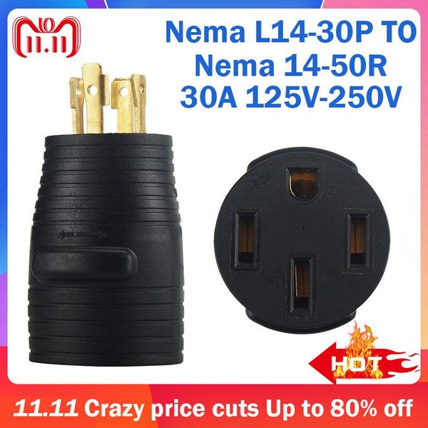 smart power plugs nema l14-30p to 14-50r anti-drop industrial groungding locking adapter connector converter plug socket cable cord
smart power plugs nema l14-30p to 14-50r anti-drop industrial groungding locking adapter connector converter plug socket cable cord