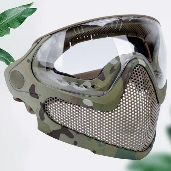 1pc dual mode combat mask outdoor game mask gear steel screen protective for man (camouflage), Black;white
1pc dual mode combat mask outdoor game mask gear steel screen protective for man (camouflage), Black;white