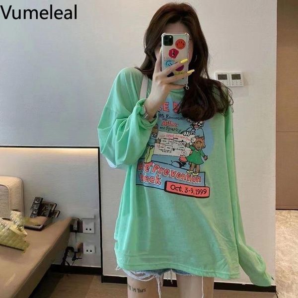 women's blouses & shirts korean version of the loose reduction printing cartoon long sleeves ice silk sun block blouse women versatile, White
women's blouses & shirts korean version of the loose reduction printing cartoon long sleeves ice silk sun block blouse women versatile, White