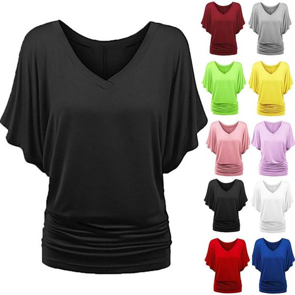 summer women plus size tunic blouses 2021 v neck new fashion solid v neck batwing sleeve shirts fold hem loose top, White
summer women plus size tunic blouses 2021 v neck new fashion solid v neck batwing sleeve shirts fold hem loose top, White