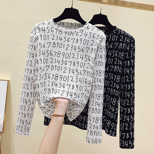 casual print letter women t-shirt long sleeve korean style slim basic cotton tshirt womens clothing autumn t shirt 210604, White
casual print letter women t-shirt long sleeve korean style slim basic cotton tshirt womens clothing autumn t shirt 210604, White