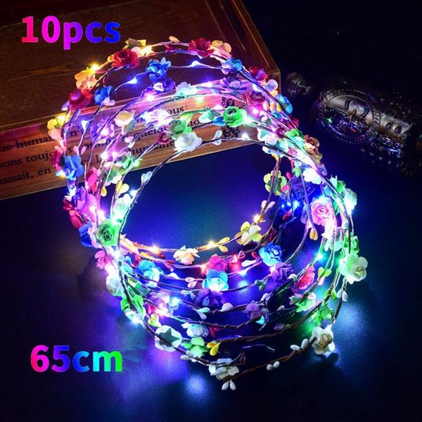 10 glowing garland wedding party crown flower headband led light christmas luminous hair garland hairband, Slivery;white
10 glowing garland wedding party crown flower headband led light christmas luminous hair garland hairband, Slivery;white