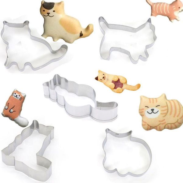 baking moulds 1pc cookie cutter cat shape fondant cake biscuit cutting tool mold stainless steel kitchen decorating tools
baking moulds 1pc cookie cutter cat shape fondant cake biscuit cutting tool mold stainless steel kitchen decorating tools
