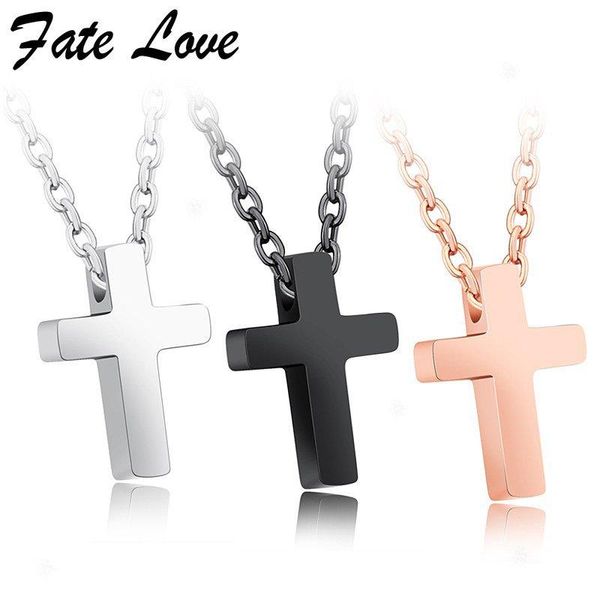 pendant necklaces fate love mini cross necklace collier femme 2021 fashion for women stainless steel jewelry rose gold jewellery gift, Silver
pendant necklaces fate love mini cross necklace collier femme 2021 fashion for women stainless steel jewelry rose gold jewellery gift, Silver