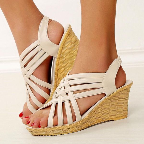 dress shoes fashion women's casual summer outdoor breathable thick-soled wedges leisure sandals wedge thick bottom beach, Black
dress shoes fashion women's casual summer outdoor breathable thick-soled wedges leisure sandals wedge thick bottom beach, Black