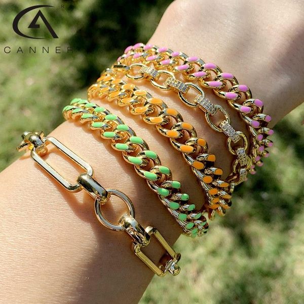 charm bracelets hip hop color enamel for men blank bohemia punk curb cuban link chain on the hand jewelry gifts, Golden;silver
charm bracelets hip hop color enamel for men blank bohemia punk curb cuban link chain on the hand jewelry gifts, Golden;silver