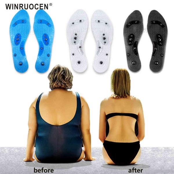 men and women pvc insole foot magnetic therapy health care insole running fitness weight loss sports massage support insoles h1106, White;pink
men and women pvc insole foot magnetic therapy health care insole running fitness weight loss sports massage support insoles h1106, White;pink