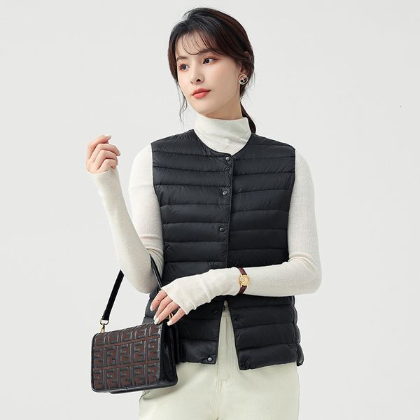 vests down autumn winter short style light and thin inside warm shoulder women's 90 white duck round neck down et vt, Black;white
vests down autumn winter short style light and thin inside warm shoulder women's 90 white duck round neck down et vt, Black;white