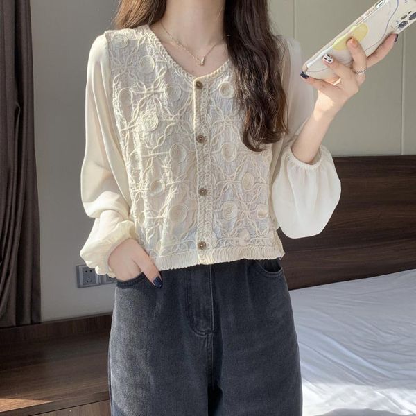 women's blouses & shirts french chic short sense niche 2021 chiffon small shirt early autumn long sleeves, White
women's blouses & shirts french chic short sense niche 2021 chiffon small shirt early autumn long sleeves, White