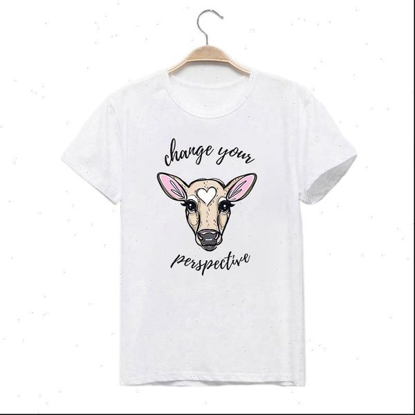 fashion vegetarian t shirt summer tshirt change your perspective cow print graphic tees femme tee shirt harajuku, White
fashion vegetarian t shirt summer tshirt change your perspective cow print graphic tees femme tee shirt harajuku, White
