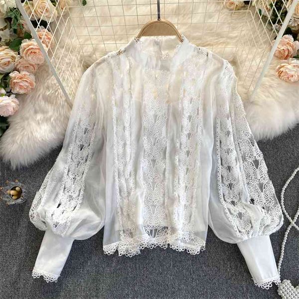 feminine retro round neck long sleeve lace hollow butterfly crochet fashion shirt women elegant clothings blouse q178 210527, White
feminine retro round neck long sleeve lace hollow butterfly crochet fashion shirt women elegant clothings blouse q178 210527, White
