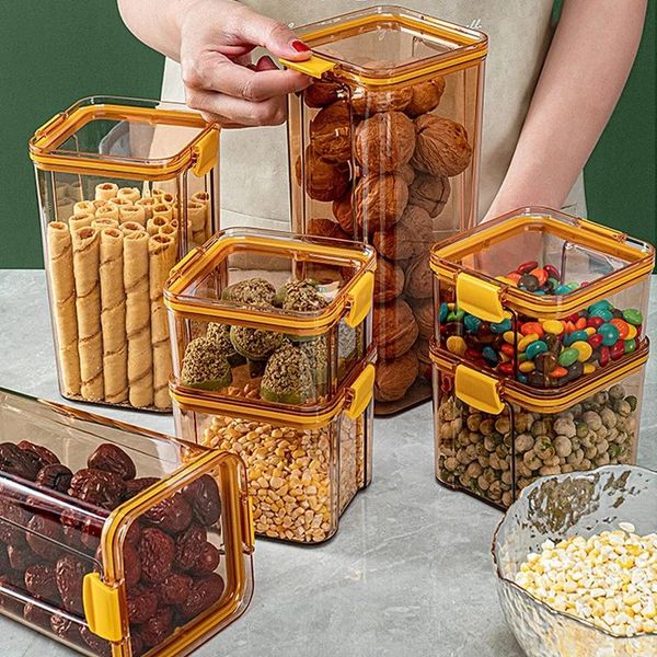 storage bottles & jars airtight food container stackable kitchen sealed jar for cereal flour sugar dried fruit transparent tank
storage bottles & jars airtight food container stackable kitchen sealed jar for cereal flour sugar dried fruit transparent tank