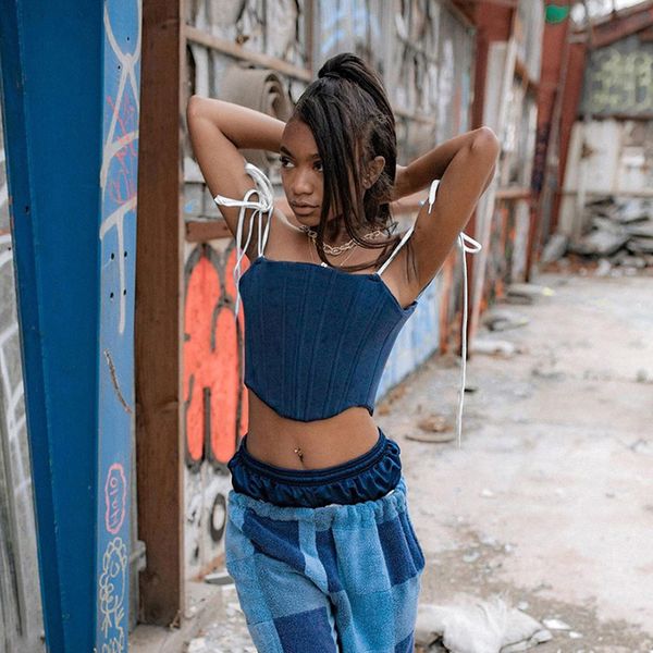 vintage corset bustier to wear out women 2021 y2k camisole solid spaghetti strap crop tank c87-bz11, White
vintage corset bustier to wear out women 2021 y2k camisole solid spaghetti strap crop tank c87-bz11, White