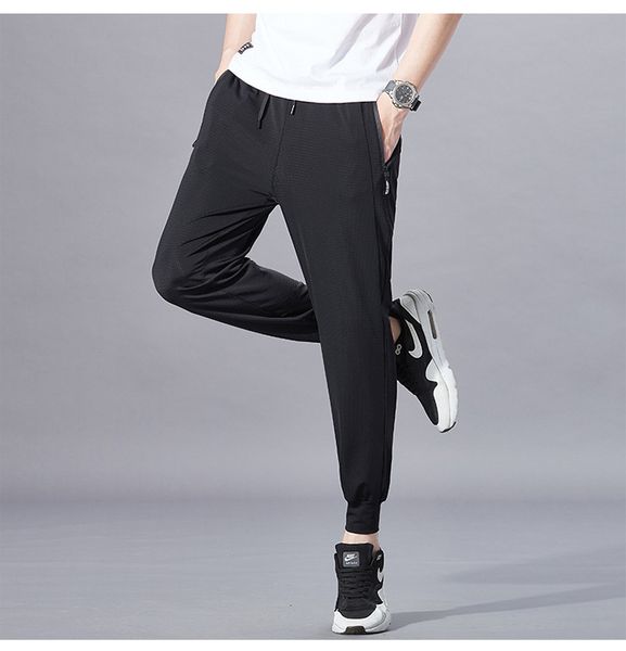 new ice silk casual pants men's summer ultra-thin air-conditioned pants mesh breathable stretch sports, Black
new ice silk casual pants men's summer ultra-thin air-conditioned pants mesh breathable stretch sports, Black