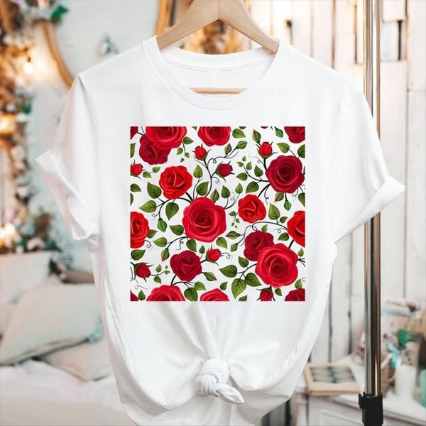 graphic short sleeve cartoon floral women flower cute trend summer fashion 90s print female clothes tees t shirt, White
graphic short sleeve cartoon floral women flower cute trend summer fashion 90s print female clothes tees t shirt, White