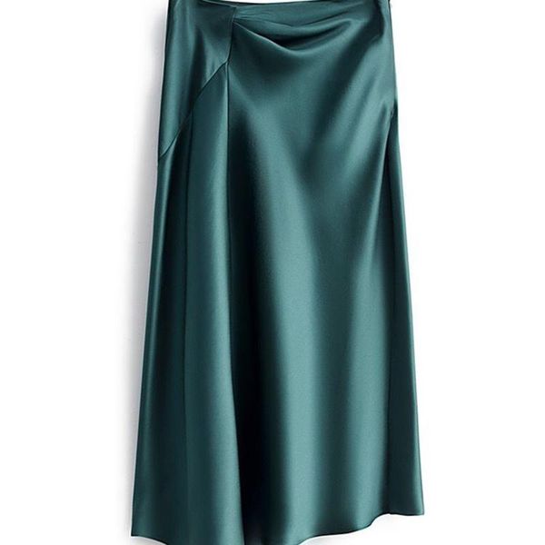 skirts high waist office lady satin skirt women summer 2021 vintage shirring black green elegant long female
skirts high waist office lady satin skirt women summer 2021 vintage shirring black green elegant long female