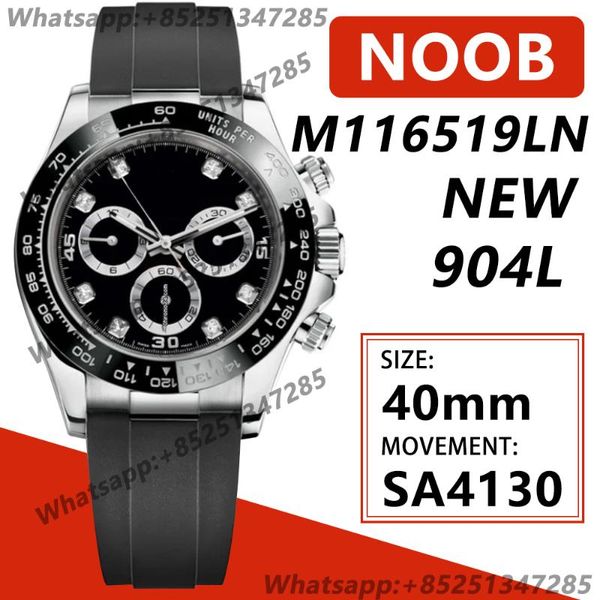 wristwatches men's automatic mechanical watch 40mm m116519ln 1:1 ss904l black dial on rubber strap a4130, Slivery;brown
wristwatches men's automatic mechanical watch 40mm m116519ln 1:1 ss904l black dial on rubber strap a4130, Slivery;brown