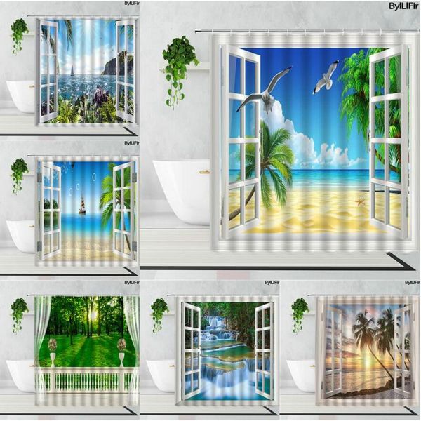 shower curtains beach waterfall view curtain set opening the window sea scenery bath nature landscape for home 3d bathroom decor
shower curtains beach waterfall view curtain set opening the window sea scenery bath nature landscape for home 3d bathroom decor