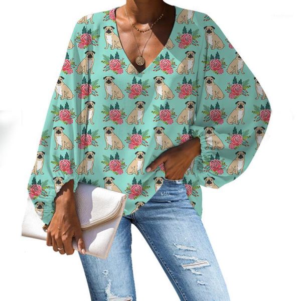 women's blouses & shirts mozoeyu long sleeve blouse women casual chiffon plus size ladies cute animal pug dog pattern girls shirt clot, White
women's blouses & shirts mozoeyu long sleeve blouse women casual chiffon plus size ladies cute animal pug dog pattern girls shirt clot, White
