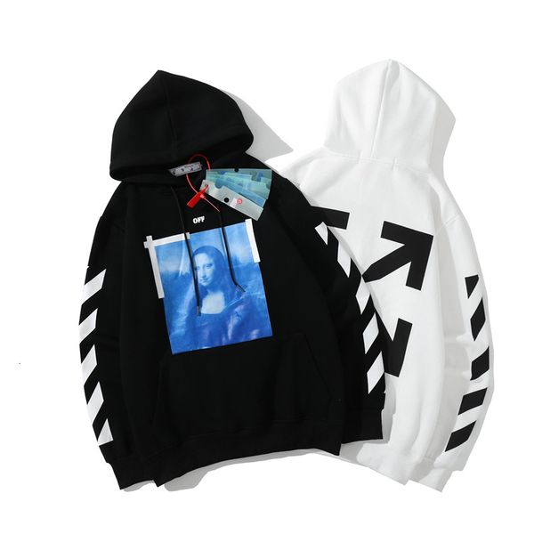 2021 new off autumn winter white plush men's and women's mona lisa oil painting arrstyle hooded bodysuit, Black
2021 new off autumn winter white plush men's and women's mona lisa oil painting arrstyle hooded bodysuit, Black