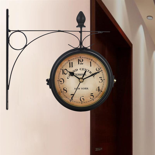 wall clocks clock hanging retro double sided battery powered metal vintage round for garden coffee bar decoration
wall clocks clock hanging retro double sided battery powered metal vintage round for garden coffee bar decoration