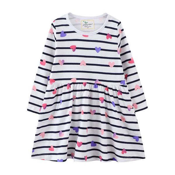 girl's dresses girls heart print long sleeve kids stripes toddlers children cotton casual dress autumn clothing, Red;yellow
girl's dresses girls heart print long sleeve kids stripes toddlers children cotton casual dress autumn clothing, Red;yellow