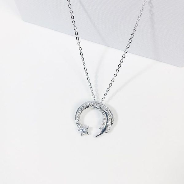 chokers moon star 925 sterling silver meteor garden slip falling micro-inlaid clavicle chain temperament female necklace sne295, Golden;silver
chokers moon star 925 sterling silver meteor garden slip falling micro-inlaid clavicle chain temperament female necklace sne295, Golden;silver