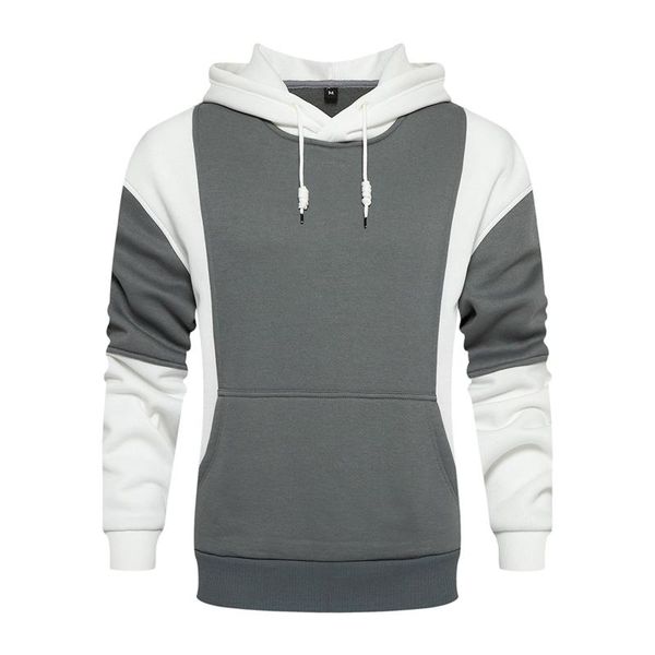 men's hoodies & sweatshirts autumn slim casual solid color patchwork hooded long sleeve sweatershirts crewneck pullovers hoody hip hop, Black
men's hoodies & sweatshirts autumn slim casual solid color patchwork hooded long sleeve sweatershirts crewneck pullovers hoody hip hop, Black