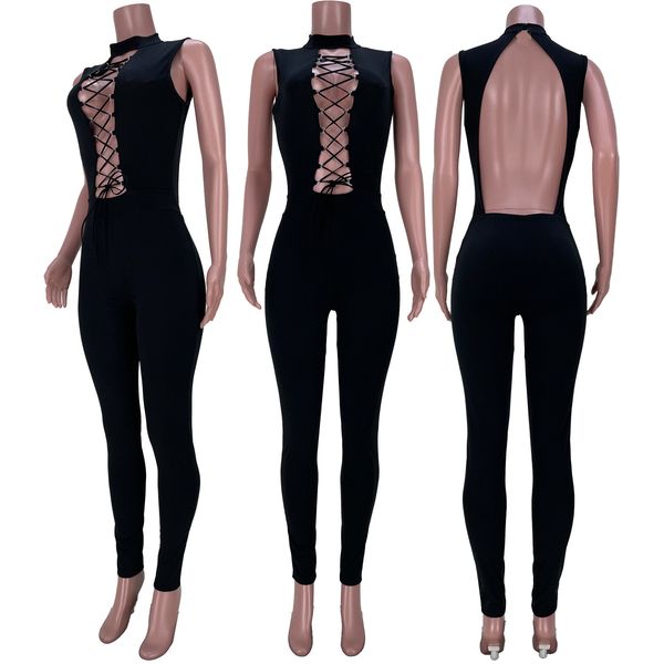 women jumpsuit designer black splicing elegant skinny bodysuit pullover hollow out backness one piece pants clubwear ladies new rompers, Black;white
women jumpsuit designer black splicing elegant skinny bodysuit pullover hollow out backness one piece pants clubwear ladies new rompers, Black;white