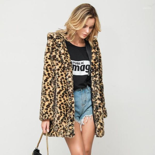 women fashion leopard faux fur outwear cardigan loose hooded pocket coat s-3xl plus size winter autumn coats bb41, Black
women fashion leopard faux fur outwear cardigan loose hooded pocket coat s-3xl plus size winter autumn coats bb41, Black