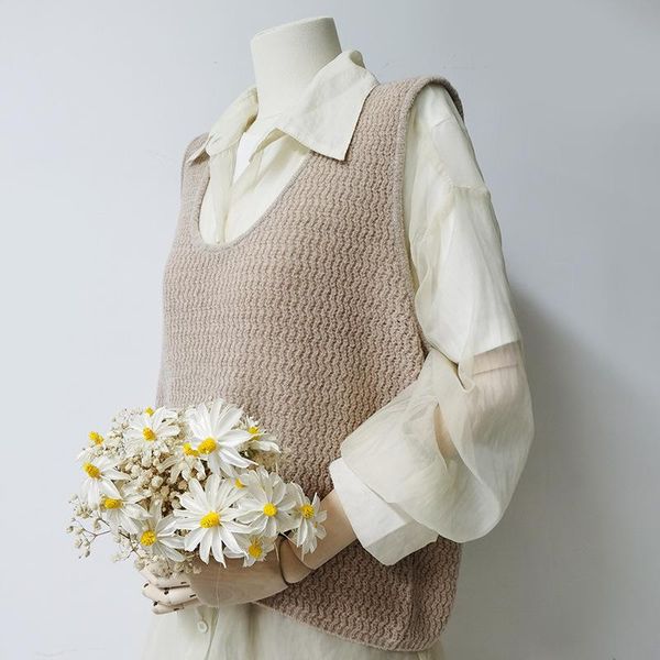 women's vests 3087 knit women vest urban elegance female loose v-neck korean solid color waistcoat fashion autumn casual tank t, Black;white
women's vests 3087 knit women vest urban elegance female loose v-neck korean solid color waistcoat fashion autumn casual tank t, Black;white