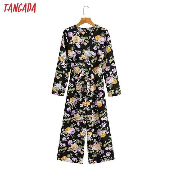 tangada women floral print long jumpsuit with slash long sleeve pocket female casual jumpsuit 1f232 210609, Black;white
tangada women floral print long jumpsuit with slash long sleeve pocket female casual jumpsuit 1f232 210609, Black;white