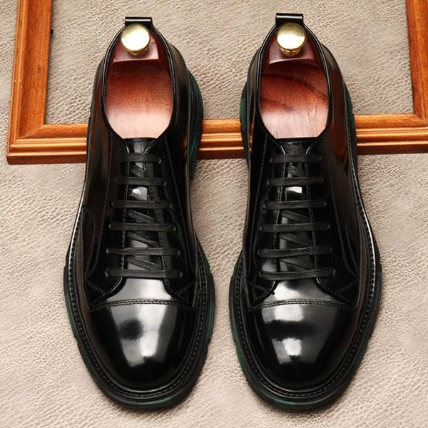 dress shoes arrival round toe laces man comfortable platform patent leather men's retro athletic daily footwear mde178, Black
dress shoes arrival round toe laces man comfortable platform patent leather men's retro athletic daily footwear mde178, Black