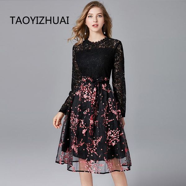 casual dresses plus size lace dress arrival 2021 flower patchwork ruffles slim women long party office vestidos, Black;gray
casual dresses plus size lace dress arrival 2021 flower patchwork ruffles slim women long party office vestidos, Black;gray