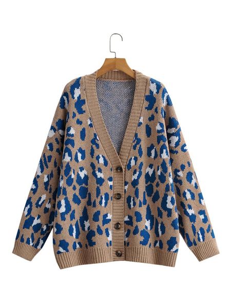 women's knits & tees women animal print leopard oversized sweater cardigan 2021 autumn wide large size knit jacket coat jumper knitwear, White
women's knits & tees women animal print leopard oversized sweater cardigan 2021 autumn wide large size knit jacket coat jumper knitwear, White