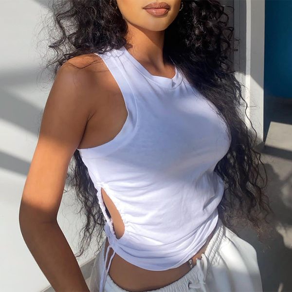 spring summer drawstring hollow out white tank women ladies fashion casual sleeveless lace-up tanks vest
spring summer drawstring hollow out white tank women ladies fashion casual sleeveless lace-up tanks vest