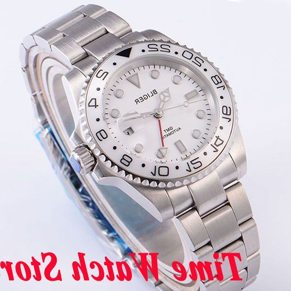bliger 40mm gmt mechanical automatic watch men waterproof steel bracelet white dial luminous saphire glass ceramic bezel 191, Slivery;brown
bliger 40mm gmt mechanical automatic watch men waterproof steel bracelet white dial luminous saphire glass ceramic bezel 191, Slivery;brown