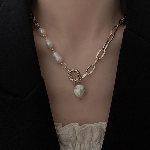 chains baroque real freshwater pearl necklace female design sense luxury sweater chain, Silver
chains baroque real freshwater pearl necklace female design sense luxury sweater chain, Silver