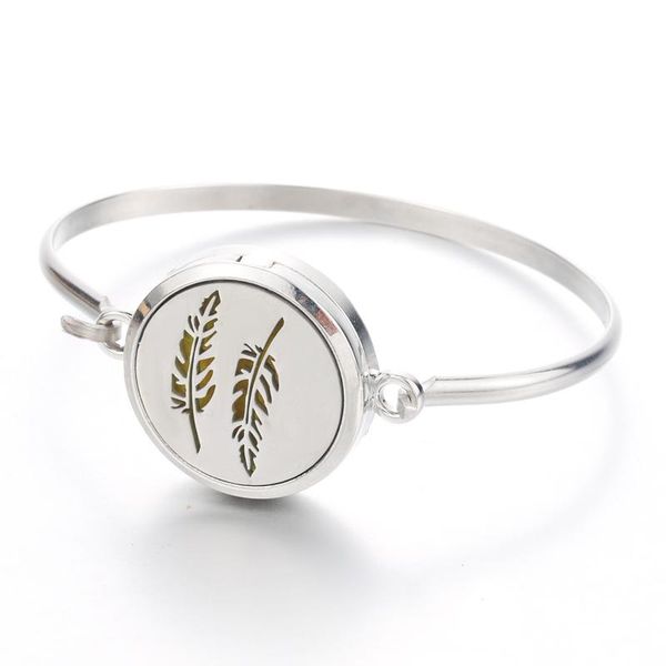 charm bracelets diffuser locket bracelet feather 316l stainless steel bangle magnetic randomly send 1pcs oil pads as gift, Golden;silver
charm bracelets diffuser locket bracelet feather 316l stainless steel bangle magnetic randomly send 1pcs oil pads as gift, Golden;silver
