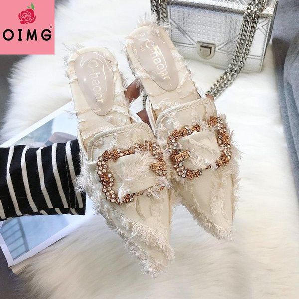 slippers oimg fashion women's shoes rhinestone feather casual female spring pointed toe all-match comfortable, Black
slippers oimg fashion women's shoes rhinestone feather casual female spring pointed toe all-match comfortable, Black